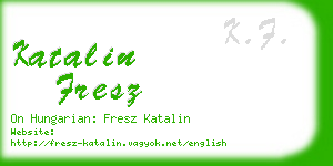 katalin fresz business card